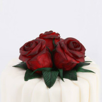 Pillole di zucchero creativo per “Red Rose Cake”