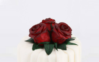 Pillole di zucchero creativo per “Red Rose Cake”